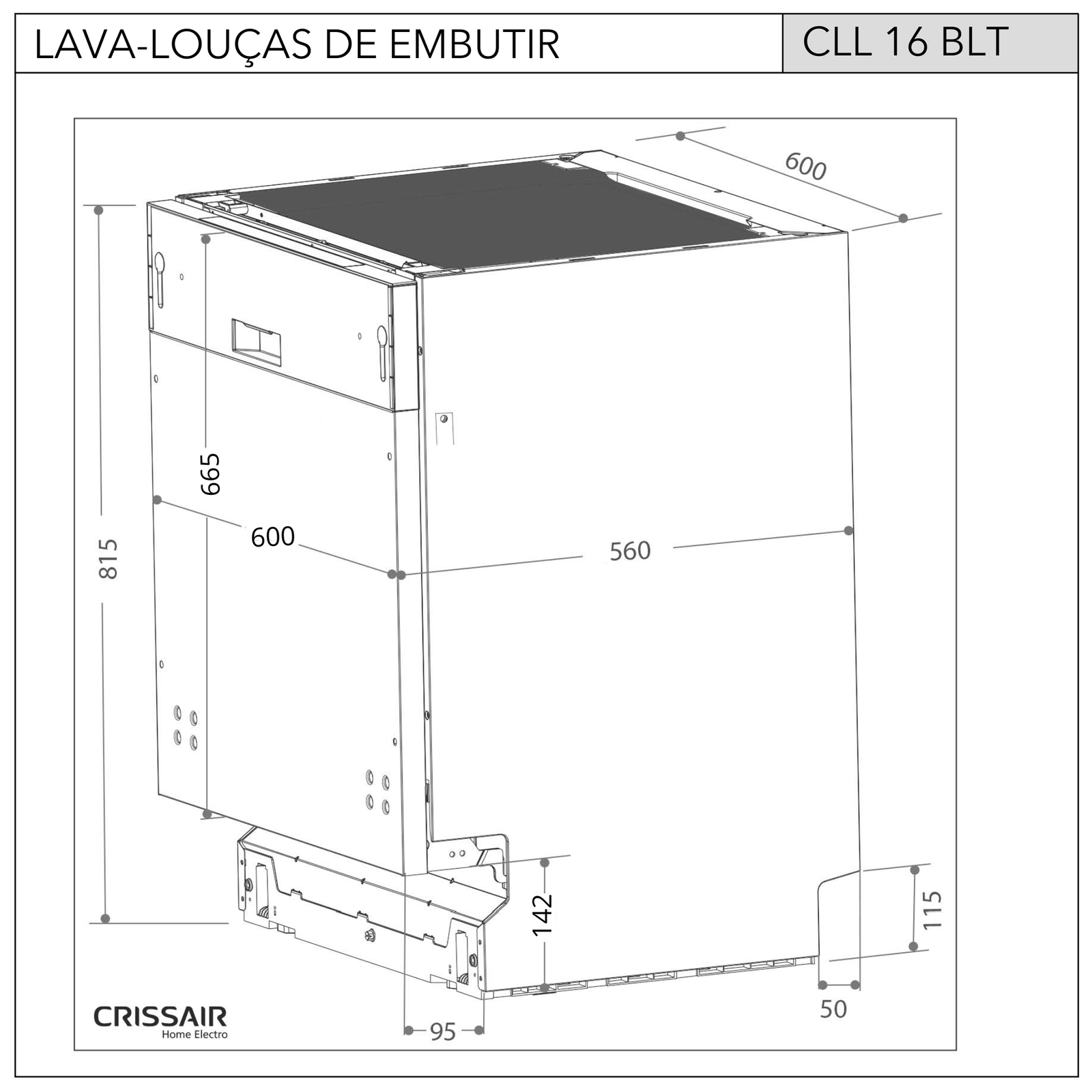 Lava Louças Built In (CLL 16 BLT)