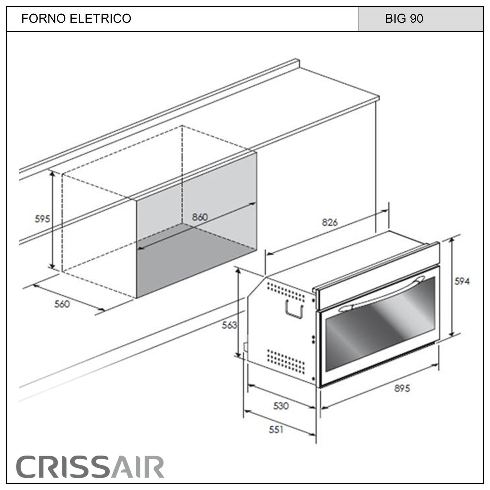 Forno Elétrico BIG 90 (CFE 60E)