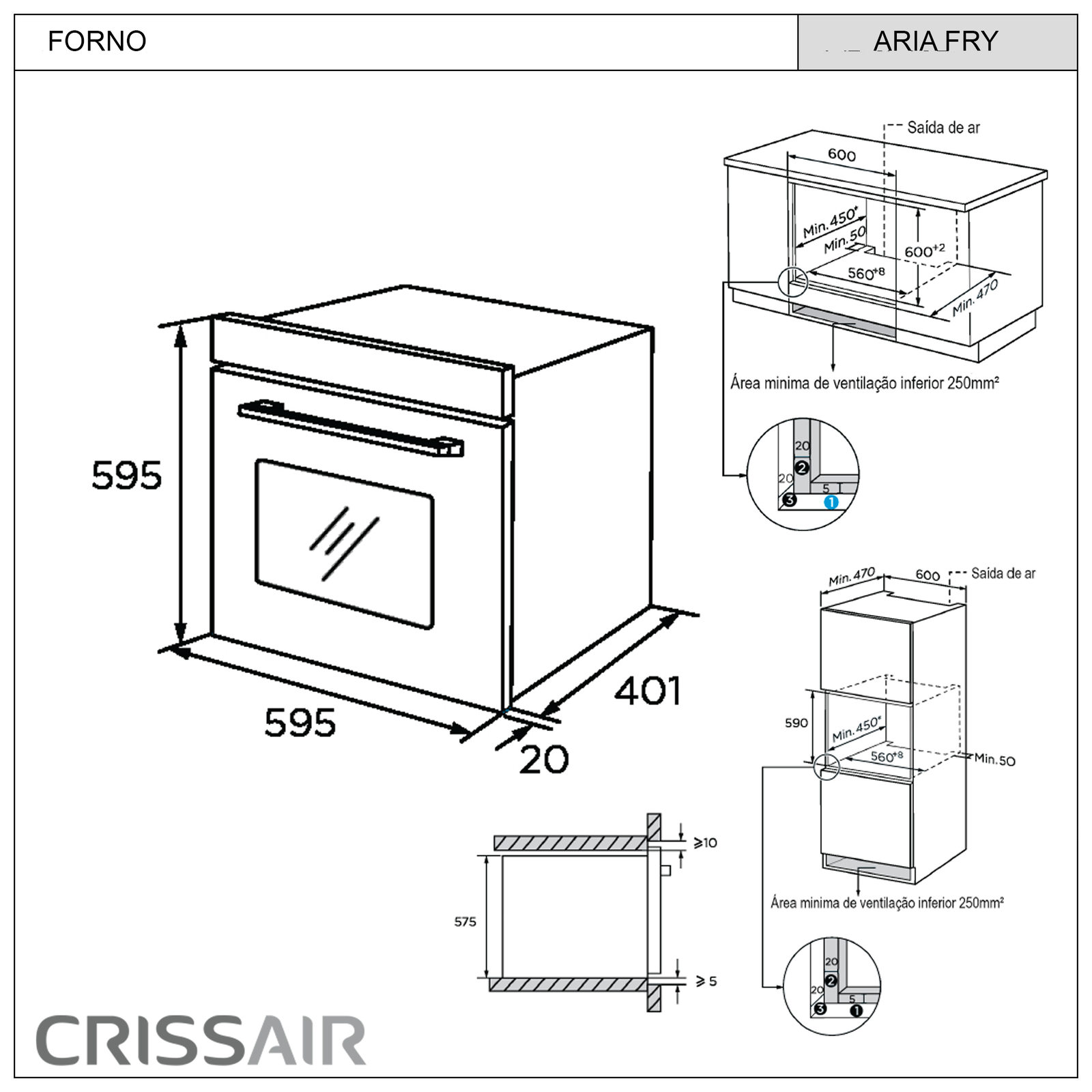 Forno Aria Fry (NFE 31)