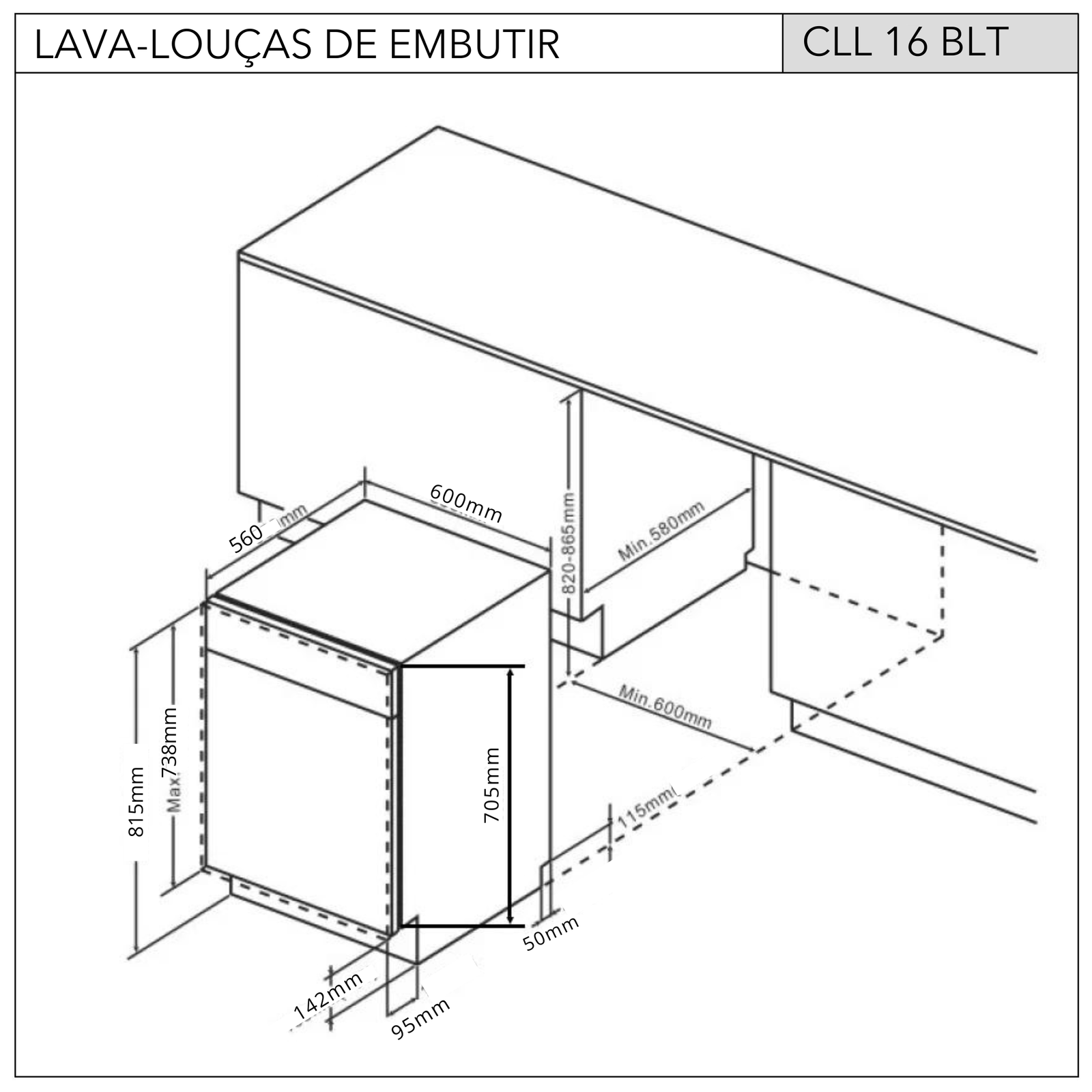 Lava Louças Built In (CLL 16 BLT)